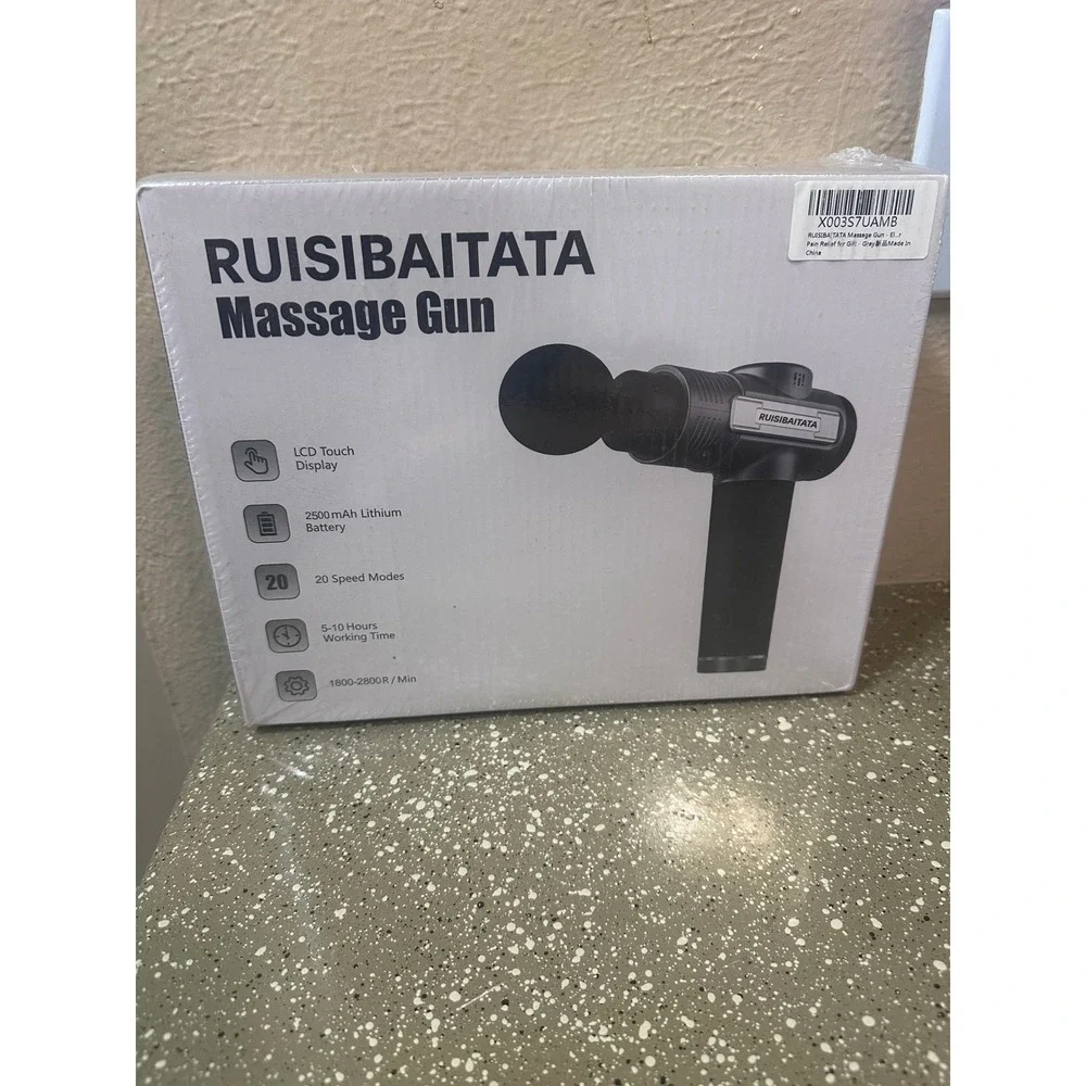 RUISIBAITATA Massage Gun Deep Tissue Percussion Massager 20‎ Speed LCD New